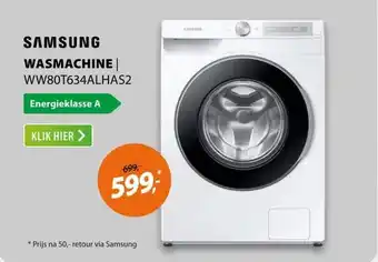 Expert Samsung WW80T634ALHAS2 aanbieding