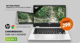 Expert HP Chromebook x360 14a-ca0240nd aanbieding