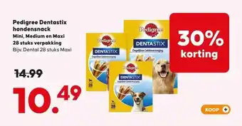 Pets Place Pedigree Dentastix hondensnack aanbieding