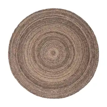 fonQ Interieur05 Wollen vloerkleed Rond Gapo Donkerbruin 150cm aanbieding