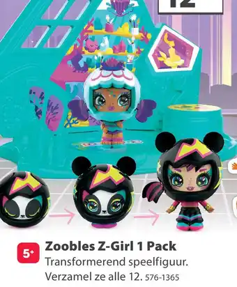 Top1Toys Zoobles Girl 1 Pack Assortment aanbieding