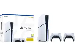 MediaMarkt Sony Playstation 5 Console Slim + 2 Dualsense Controllers Bundel aanbieding