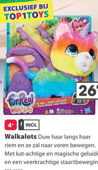 Top1Toys Fur Real Walkalots Big Wags Unicorn Cat aanbieding