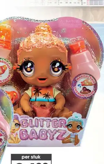 Top1Toys Glitter Babyz - Solana Sunburst Coral Pink aanbieding