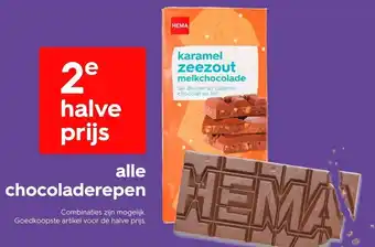 HEMA alle chocoladerepen aanbieding