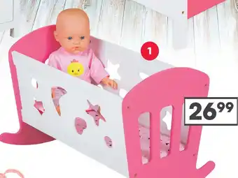 Top1Toys Poppenbed Schommelbed 49 X 37 X 35 Cm My Beautiful Dolls Room aanbieding