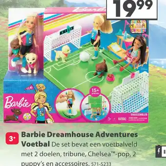 Top1Toys Barbie Dreamhouse Adventures Voetbalspeelset aanbieding