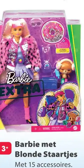 Top1Toys Barbie Blonde W/Pigtails aanbieding