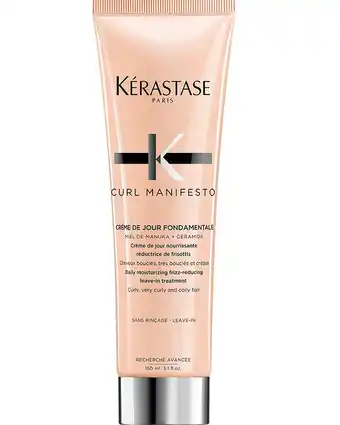 ICI Paris XL Kérastase Dagelijkse Vochtinbrengende Leave In Creme Om Frizz Te Verminderen Kérastase - Curl Manifesto Crème De Jour Fondame aanbieding