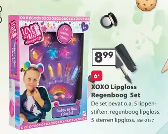 Top1Toys Lipgloss Set Regenboog XOXO aanbieding