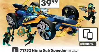 Top1Toys LEGO Ninjago 71752 Ninja Sub Speeder aanbieding