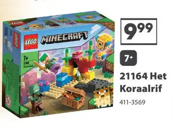 Top1Toys LEGO Minecraft 21164 Het Koraalrif aanbieding