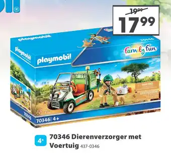 Top1Toys Playmobil 70346 Dierenverzorger Met Voertuig aanbieding