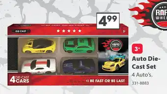 Top1Toys Auto Diecast Set 4 In Doos aanbieding