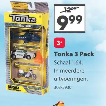 Top1Toys Tonka 3 Pack 6 Assorti aanbieding