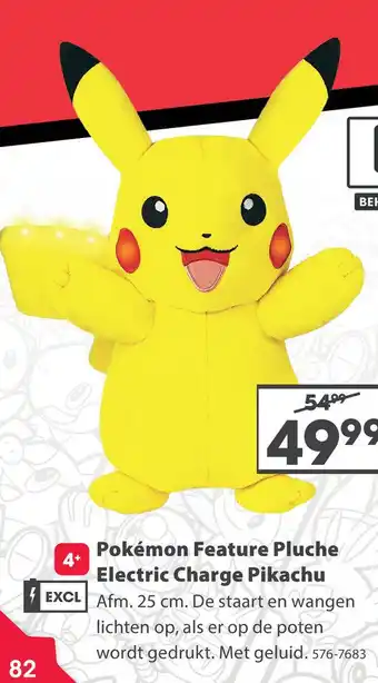 Top1Toys Pokemon Feature Plush Electric Charge Pikachu aanbieding