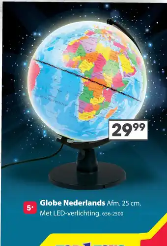 Top1Toys Globe Met Licht Nederlands LED 25 Cm aanbieding