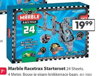 Top1Toys Marble Racetrax Starterset 24 Sheets aanbieding