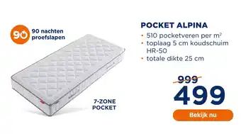 TotaalBED POCKET ALPINA aanbieding