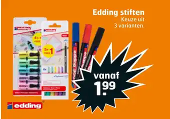 Trekpleister Edding stiften aanbieding