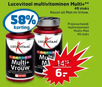 Trekpleister Lucovitaal multivitaminen Multi+** 40 stuks aanbieding