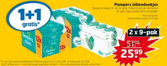 Trekpleister Pampers billendoekjes aanbieding