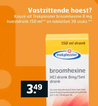 Trekpleister Trekpleister broomhexine 8 mg aanbieding