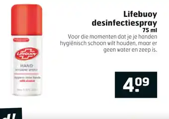 Trekpleister Lifebuoy desinfectiespray 75 ml aanbieding