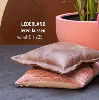 Villa Arena LEDERLAND leren kussen aanbieding