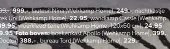 Wehkamp Vloerkleed Lene Wehkamp Home 120x60cm aanbieding