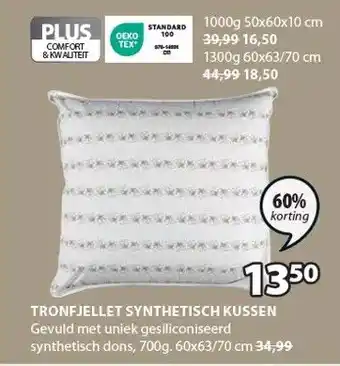 Jysk TRONFJELLET SYNTHETISCH KUSSEN aanbieding