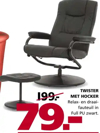 Seats and Sofas Twister Met Hocker aanbieding