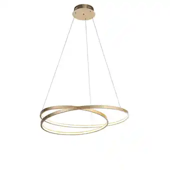 Lampenlicht.nl Design hanglamp goud 72 cm incl. LED dimbaar - Rowan aanbieding