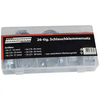 Conrad Brüder Mannesmann Slangklem M60026 Bundel-Ø (bereik) 7 tot 44 mm 1 set(s) aanbieding