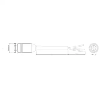 Conrad TE Connectivity 1-2273043-3 Sensor/actuator connector, geassembleerd M12 Aantal polen: 3 Bus, recht 5.00 m 1 stuk(s) aanbieding