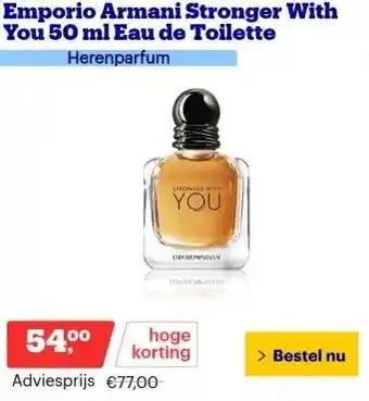 Bol.com Emporio Armani Stronger With You 50 ml Eau de Toilette Herenparfum aanbieding