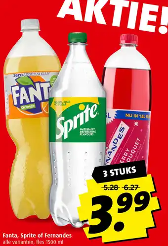 Boni Fanta, Sprite of Fernandes 1500ml aanbieding