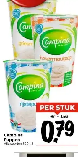 Vomar Voordeelmarkt Campina Pappen aanbieding