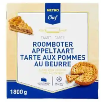 Makro Metro chef roomboter appeltaart 1,8 kilo aanbieding