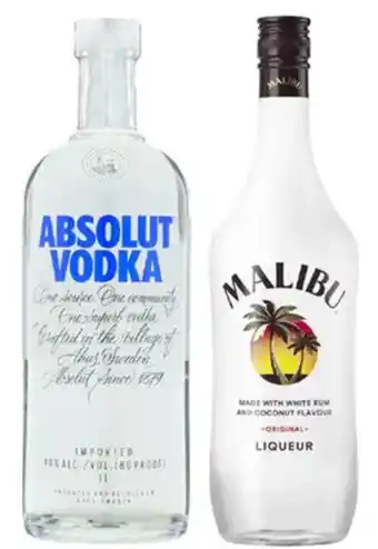 Makro Absolut of malibu aanbieding