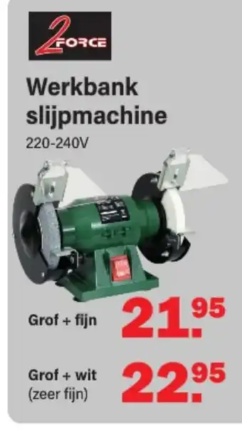 Van Cranenbroek Werkbank slijpmachine aanbieding