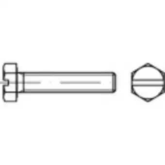 Conrad TOOLCRAFT 131176 Zeskantbouten M5 10 mm Buitenzeskant met sleuf DIN 933 Staal Galvanisch verzinkt 500 stuk(s) aanbieding