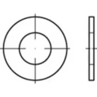 Conrad Onderlegringen 50 mm 97 mm Staal 50 stuk(s) TOOLCRAFT 159244 aanbieding