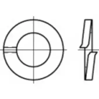 Conrad TOOLCRAFT 105756 Veerringen Binnendiameter: 20.2 mm DIN 127 Verenstaal Galvanisch verzinkt 100 stuk(s) aanbieding