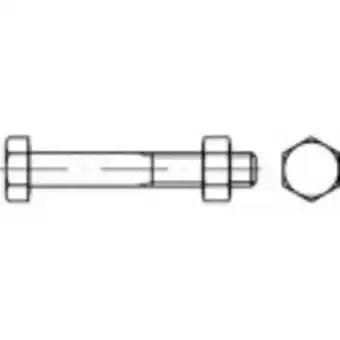 Conrad TOOLCRAFT 110669 Zeskantbouten M10 220 mm Buitenzeskant DIN 601 Staal Galvanisch verzinkt 25 stuk(s) aanbieding