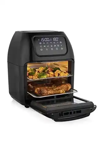 Amazon Tristar Airfryer oven FR-6964 - 10 liter - 1800 Watt - 10 voorgeprogrameerde programma's - Zwart aanbieding