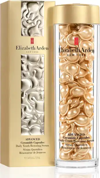 Amazon Elizabeth Arden - Advanced Ceramide Capsules - Daily Youth Restoring Serum - Drievoudig anti-agingeffect - 90 capsules aanbieding