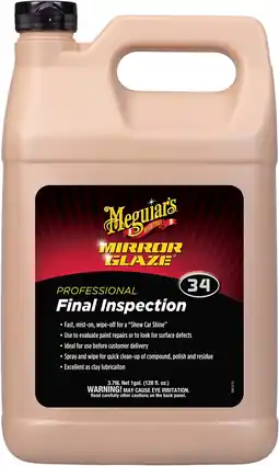 Amazon Meguiar's Mirror Glaze 34 Professionele detailspray voor eindinspectie 3,78 L M3401 aanbieding