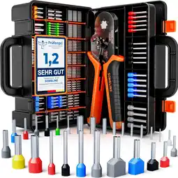 Amazon SOMELINE Krimptang met Set 23 Soorten Adereindhulzen Ferrule Crimping Tool Kit - [0,25-10mm²] Adereindhulstang Set, Ferrule C aanbieding