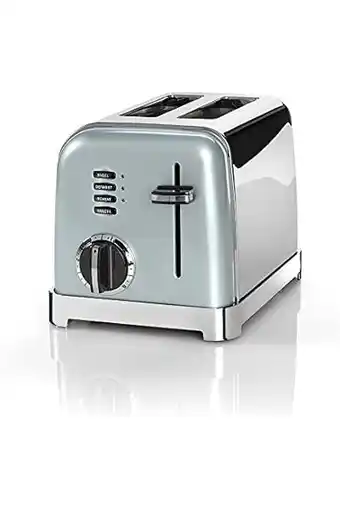 Amazon Cuisinart CPT160GE Style Collection 2 Slice Toaster, broodrooster met 2 sleuven, roestvrij staal, Light Pistachio aanbieding